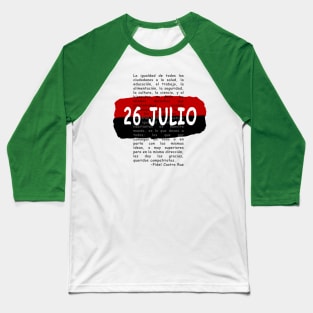 Movimiento 26 Julio Baseball T-Shirt